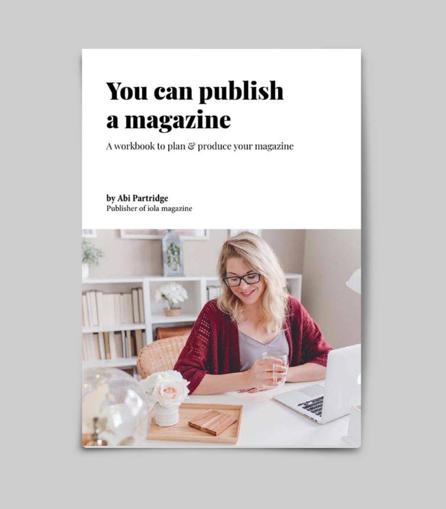 You can publish a magazine